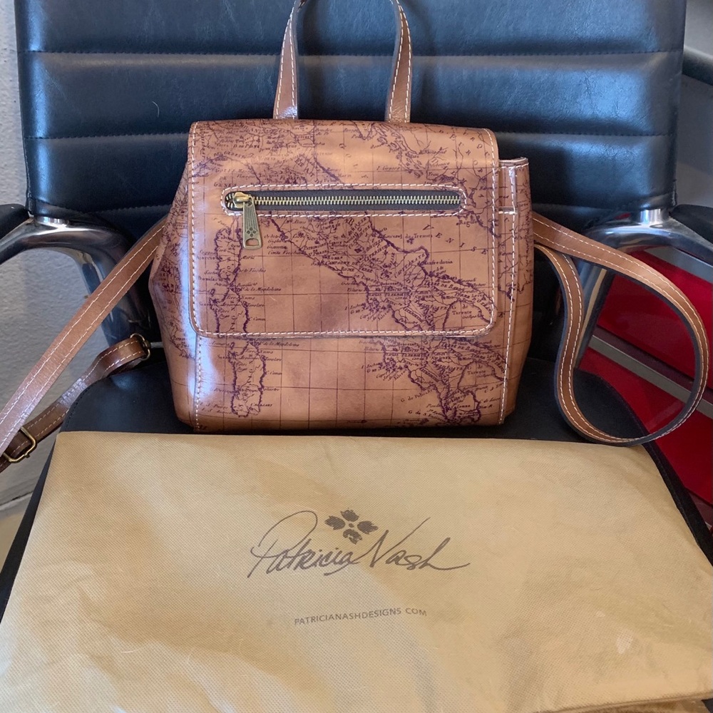 Patricia Nash Molina Map Satchel & Backpack
